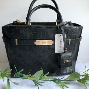 Guess Bea Society Satchel Bag, Black